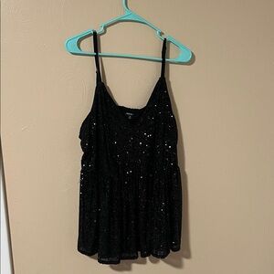 Torrid Black Sequin Camisole